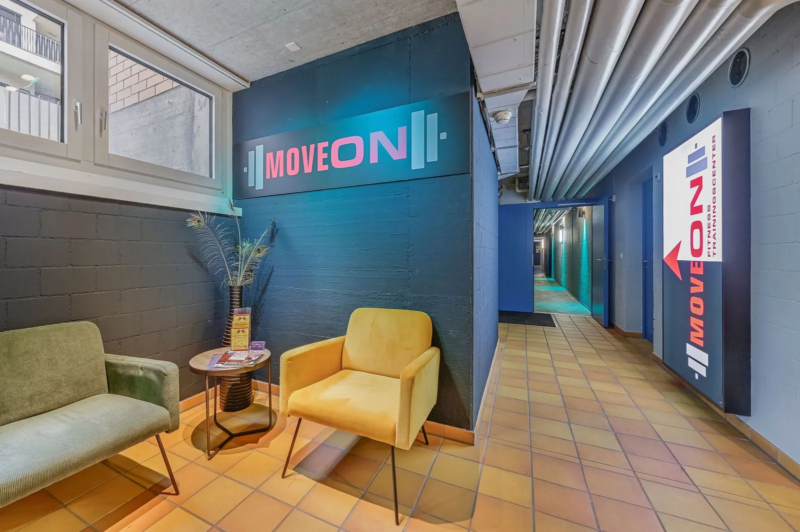 Eingangsbereich des MOVEON Fitness- und Trainingscenters